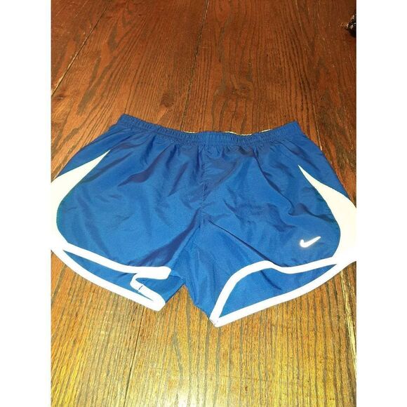 Small Nike Blue Green White Athletic Gym Running Athletic Sports Shorts - Picture 1 of 4